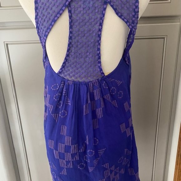 On hold Tt Collection Beautful Purple Silk Dress - Picture 13 of 14